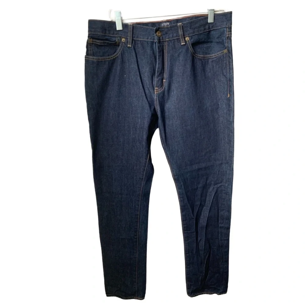 J CREW Men’s Dark Blue Denim Wash Jeans 34/32